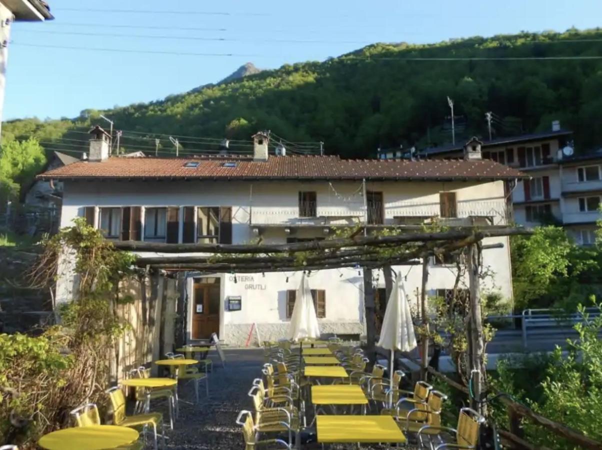 Osteria Gruetli Con Alloggio Borgnone Exterior foto